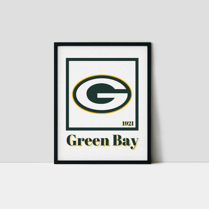 Green Bay Packers Minimalist Art Print