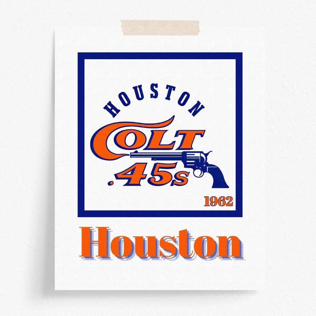Houston Astros Minimalist Art Print
