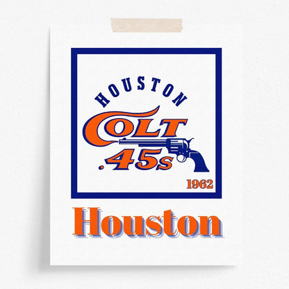 Houston Astros Minimalist Art Print