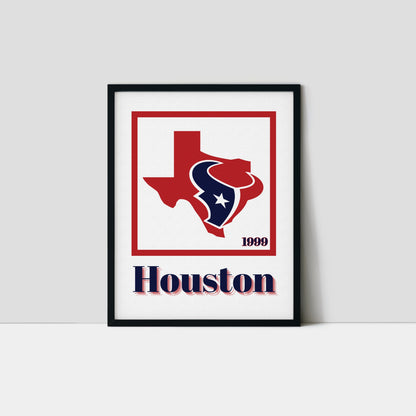 Houston Texans Minimalist Art Print