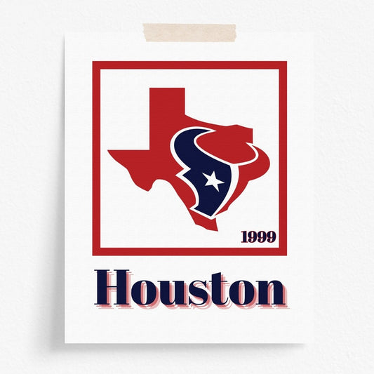 Houston Texans Minimalist Art Print