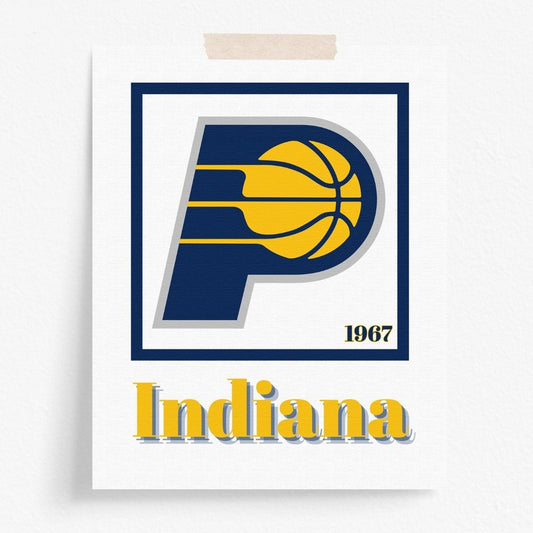 Indiana Pacers Minimalist Art Print