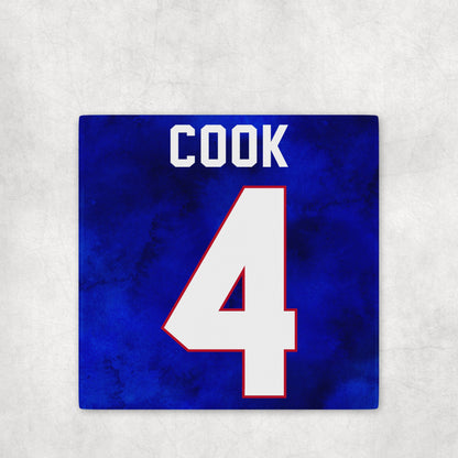 Buffalo Bills Jersey Inspired Coasters