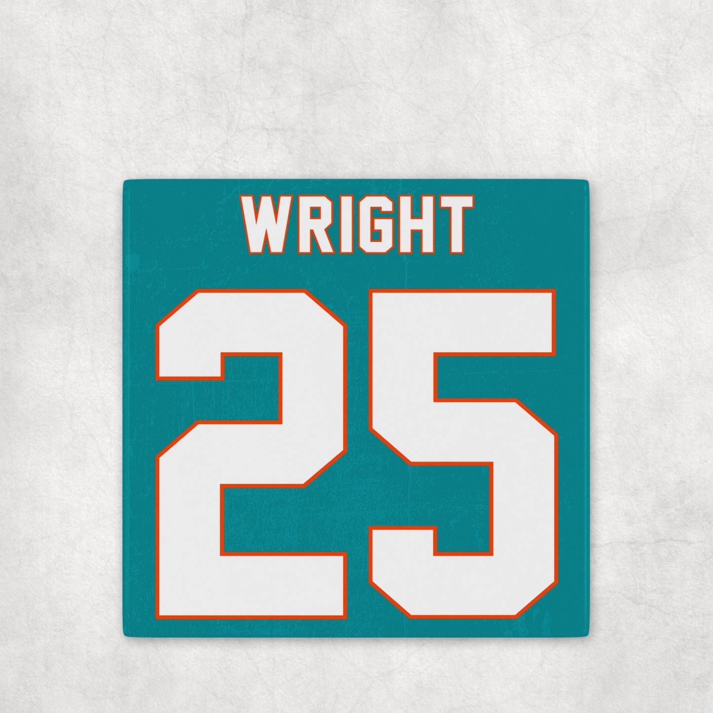 Miami Dolphins Jersey Inspired Coasters