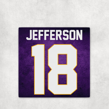 Minnesota Vikings Jersey Inspired Coasters