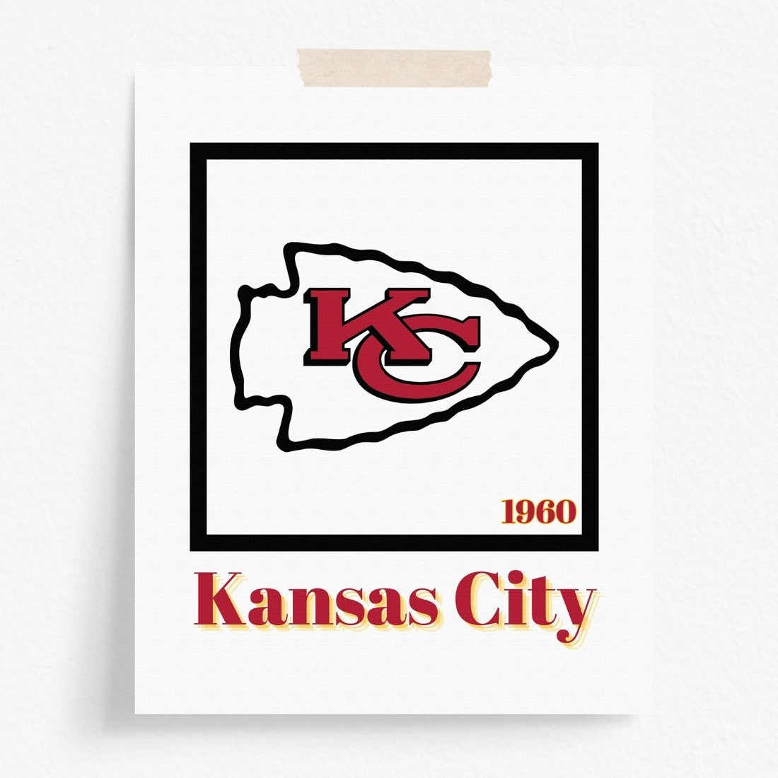 Kansas City Chiefs Minimalist Art Print