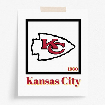 Kansas City Chiefs Minimalist Art Print