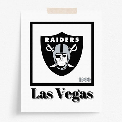 Las Vegas Raiders Minimalist Art Print