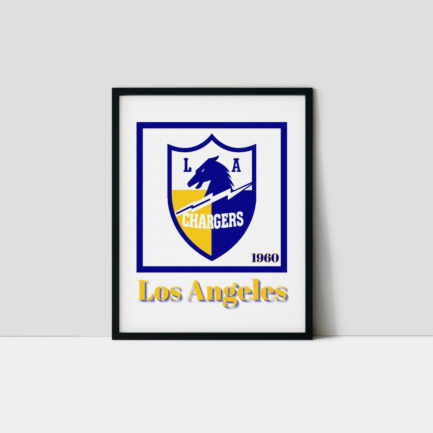 Los Angeles Chargers Minimalist Art Print