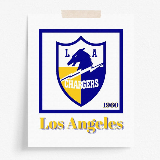 Los Angeles Chargers Minimalist Art Print