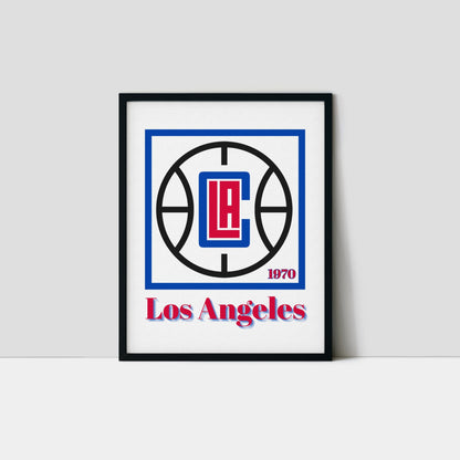 Los Angeles Clippers Minimalist Art Print