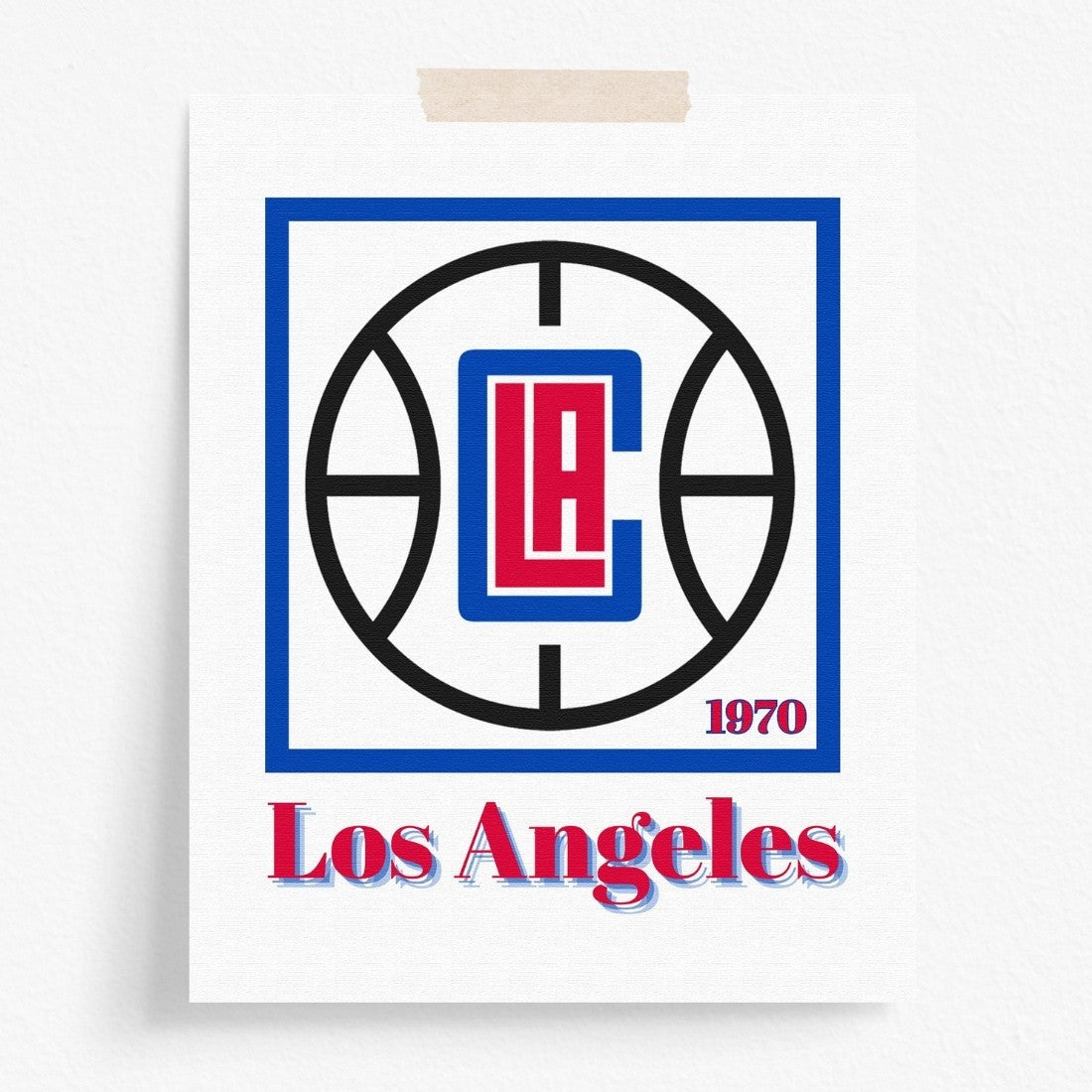 Los Angeles Clippers Minimalist Art Print