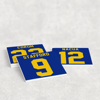 Los Angeles Rams Jersey Inspired Coasters