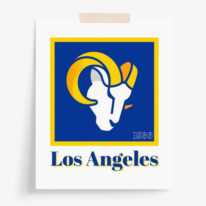 Los Angeles Rams Minimalist Art Print