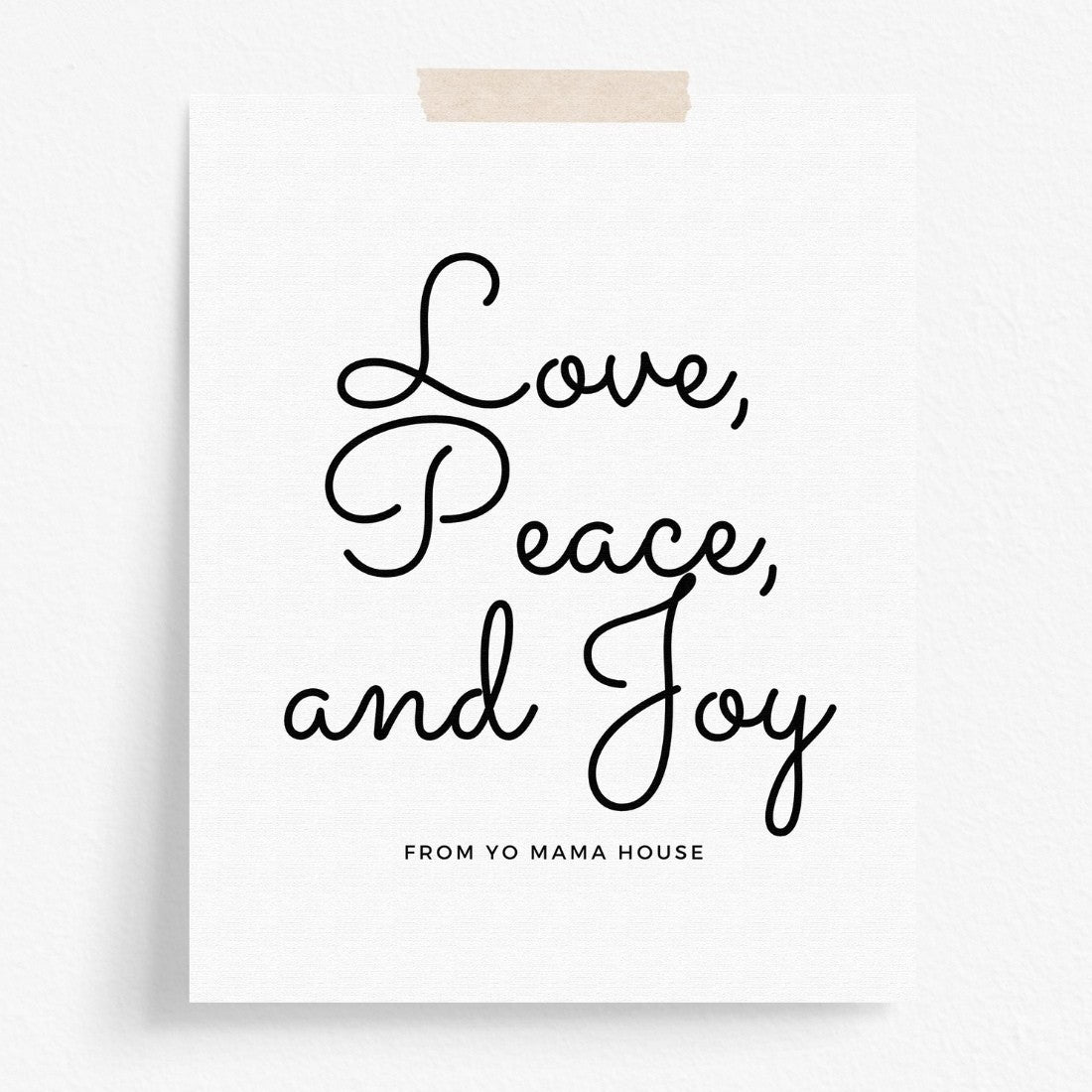 Love, Peace, and Joy