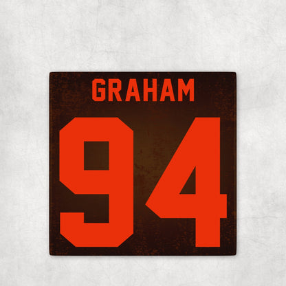 Cleveland Browns Jersey Inspired Coasters