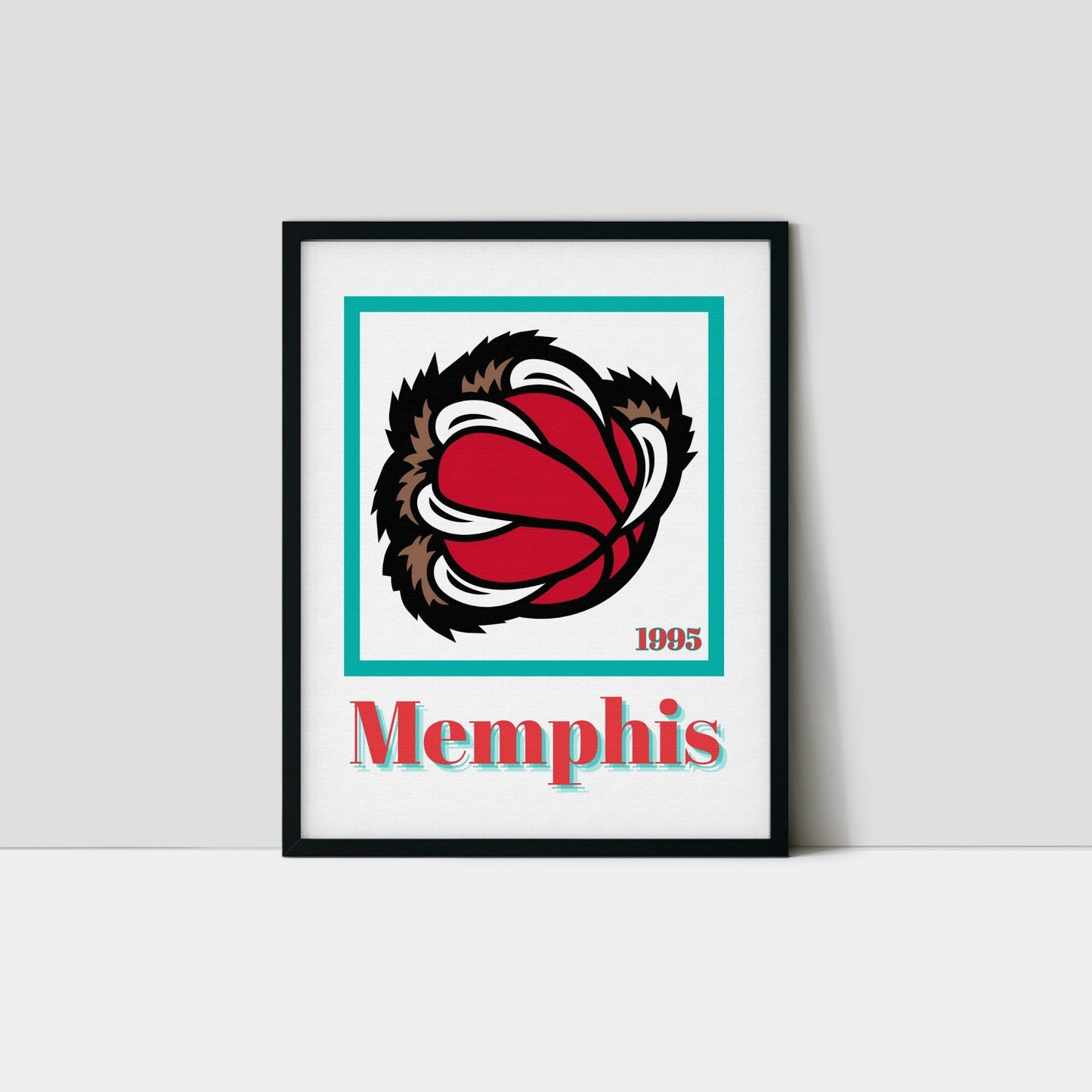 Memphis Grizzlies Minimalist Art Print