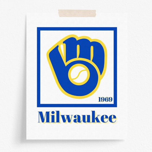 Milwaukee Brewers Minimalist Art Print