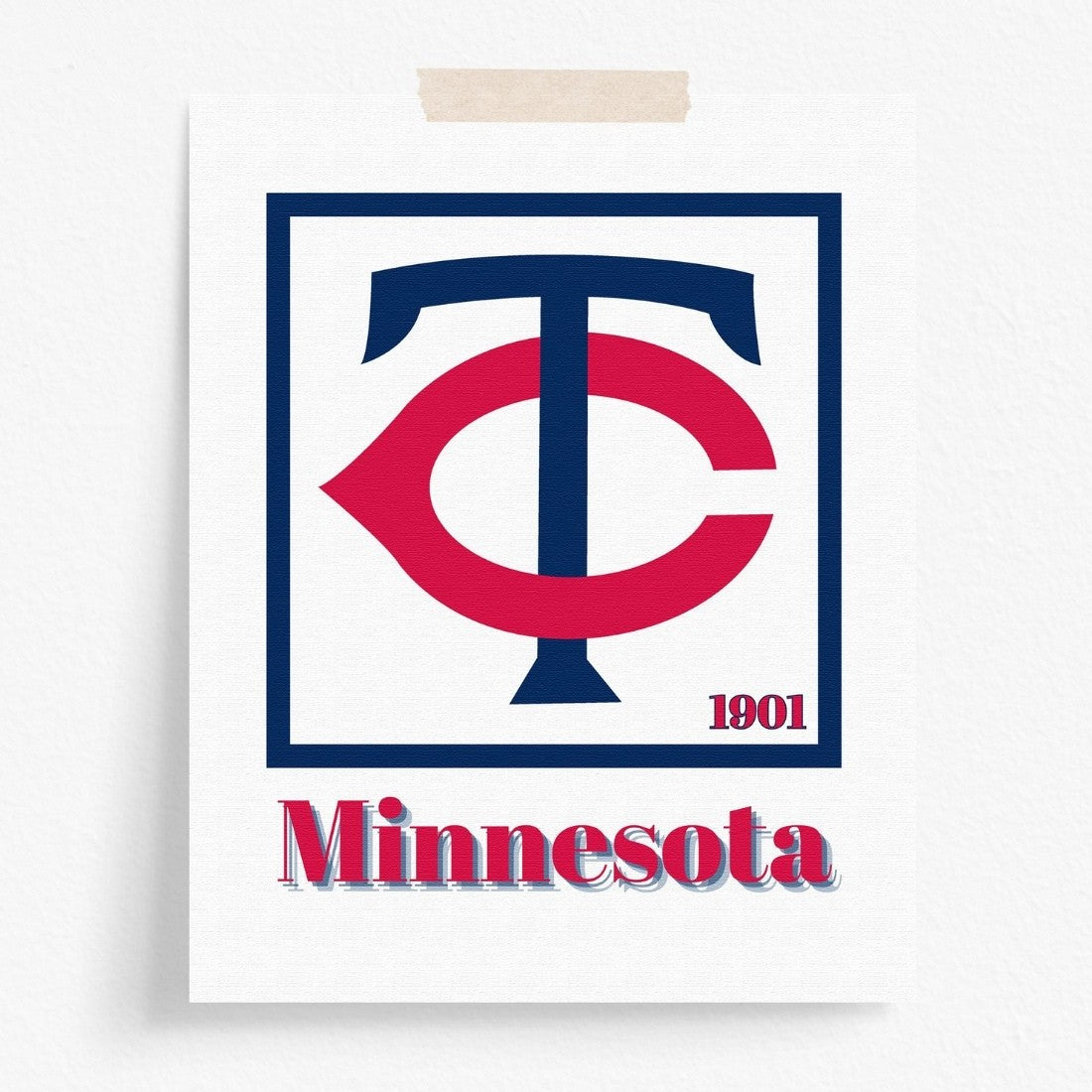 Minnesota Twins Minimalist Art Print