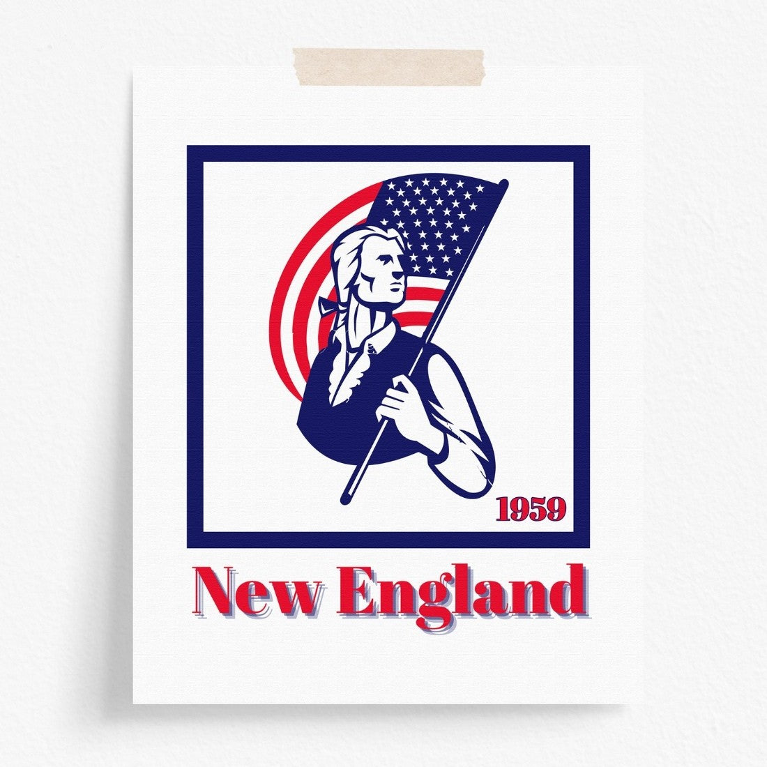 New England Patriots Minimalist Art Print