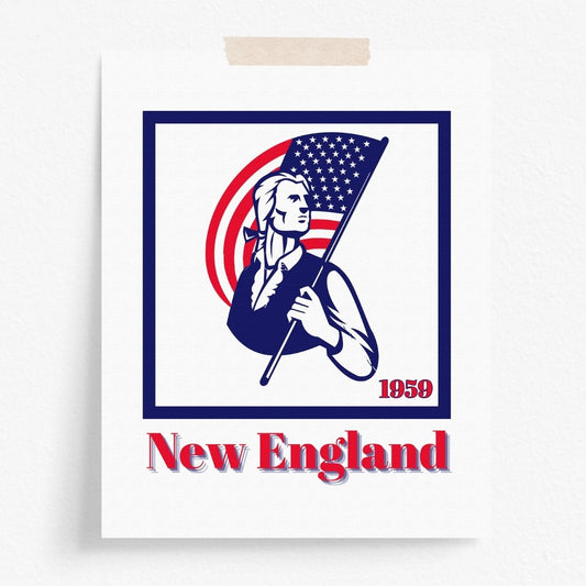 New England Patriots Minimalist Art Print