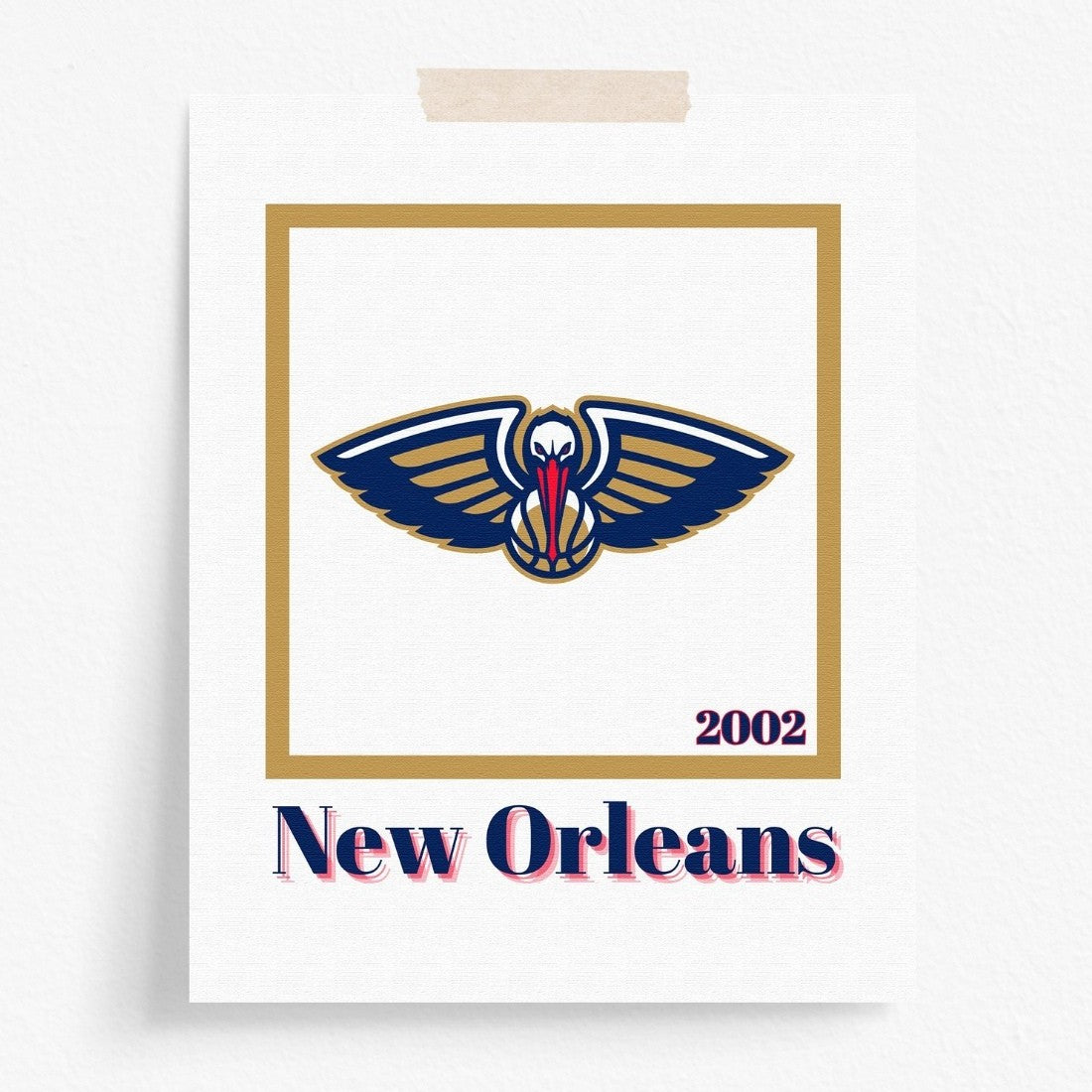 New Orleans Pelicans Minimalist Art Print