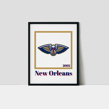 New Orleans Pelicans Minimalist Art Print