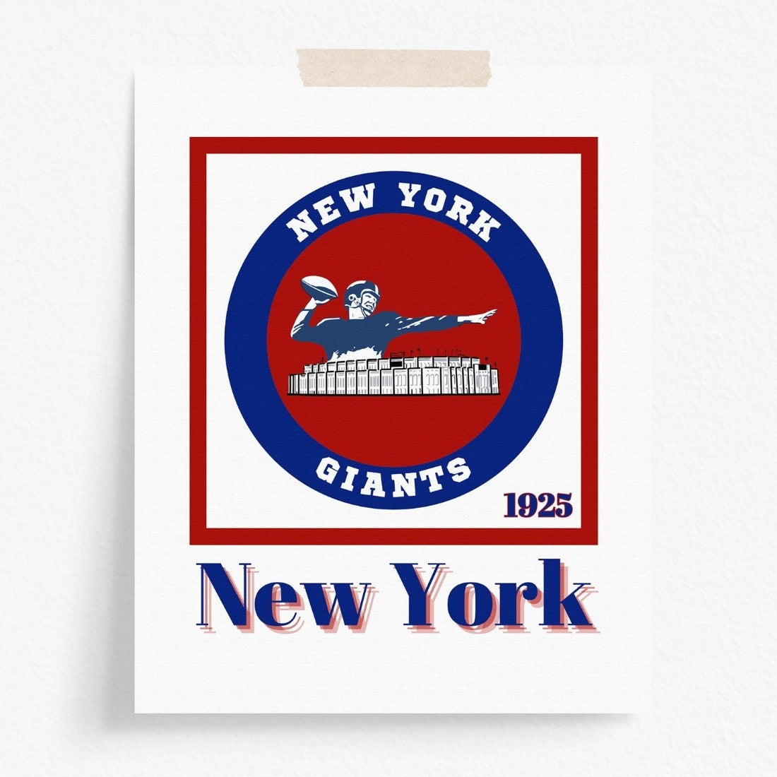 New York Giants Minimalist Art Print