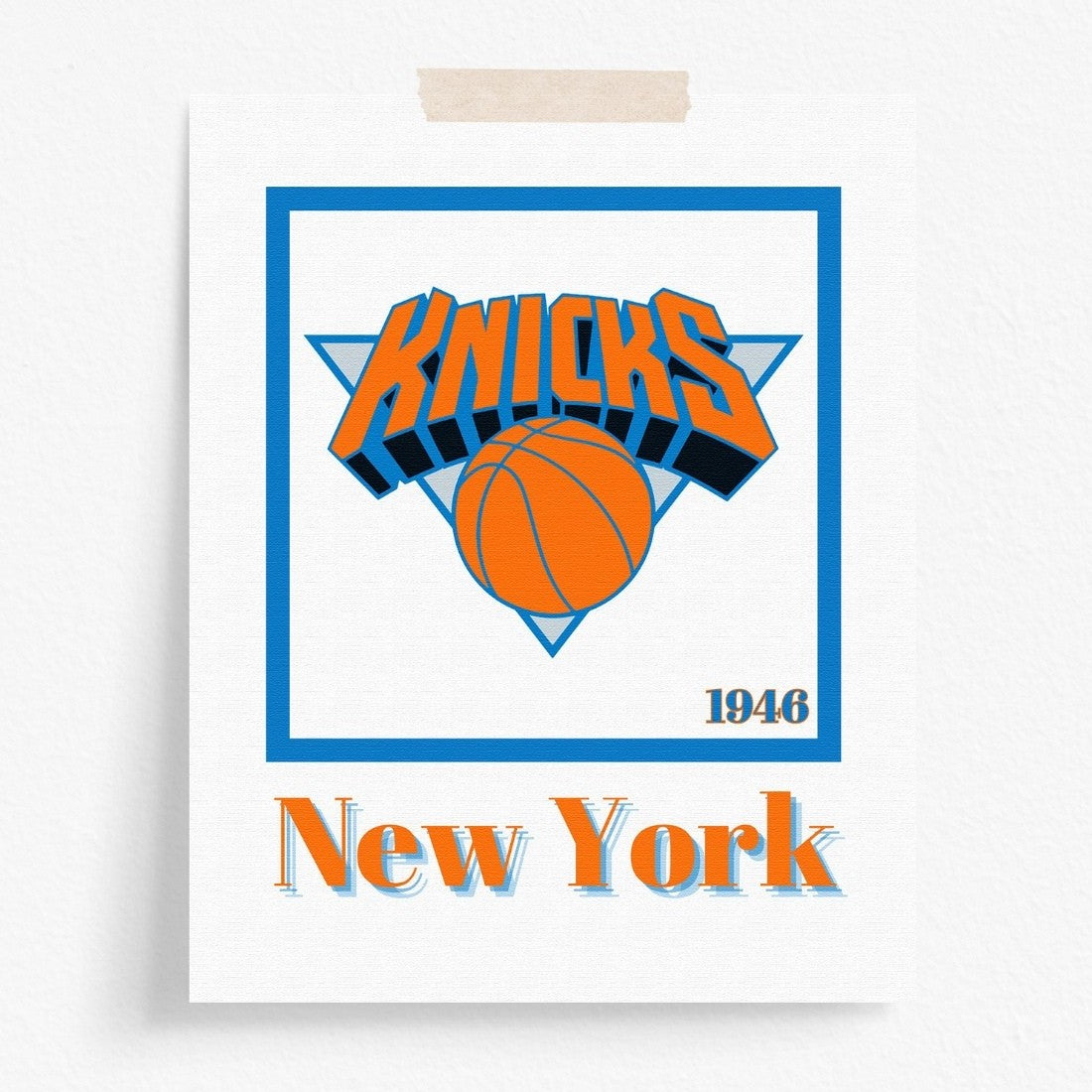 New York Knicks Minimalist Art Print