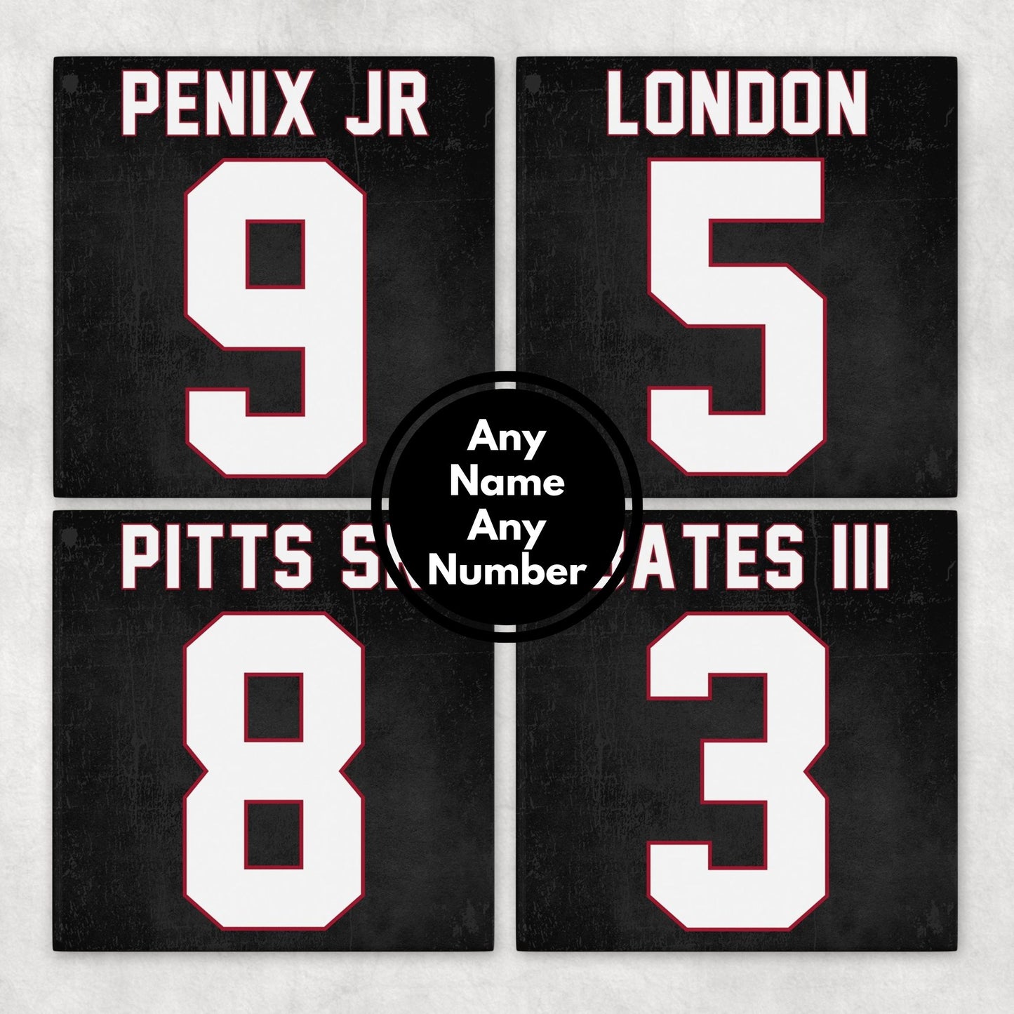 Personalized Atlanta Falcons Inspired Coasters
