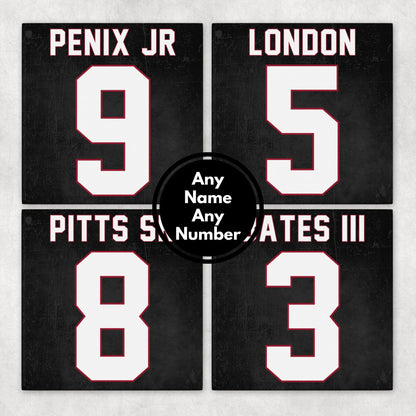 Personalized Atlanta Falcons Inspired Coasters