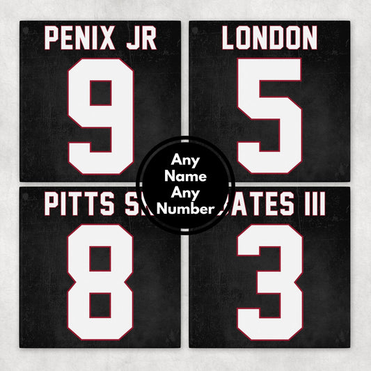 Personalized Atlanta Falcons Inspired Coasters