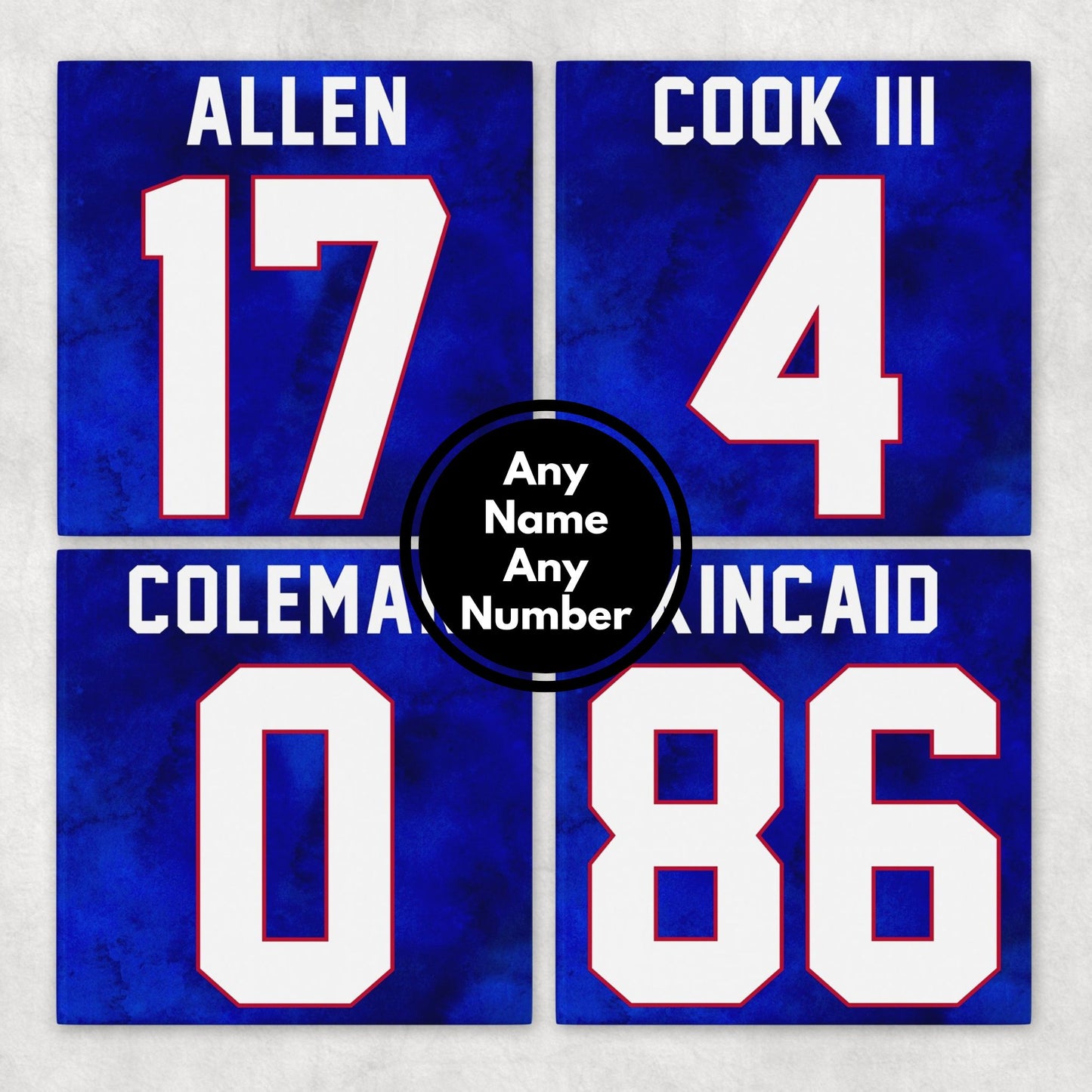 Personalized Buffalo Bills Inspired Coasters
