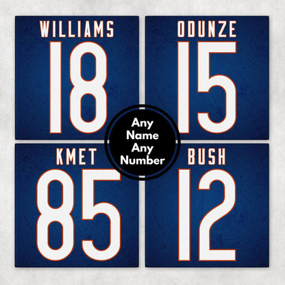Personalized Chicago Bears Inspired Coasters