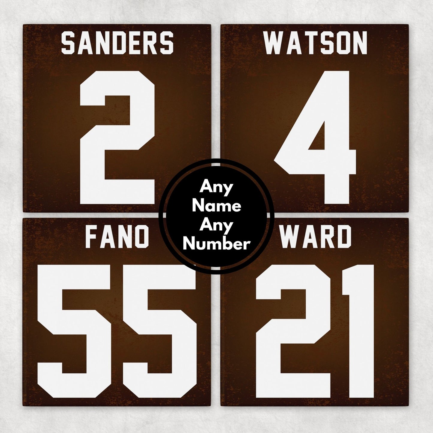 Personalized Cleveland Browns Inspired Coasters