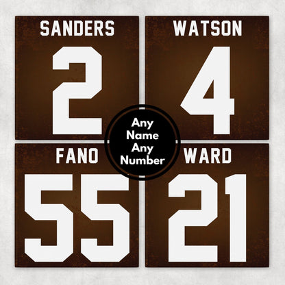 Personalized Cleveland Browns Inspired Coasters