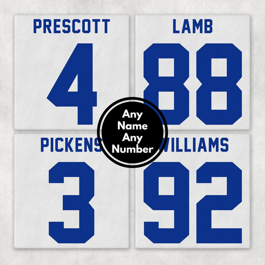 Personalized Dallas Cowboys Inspired Coasters