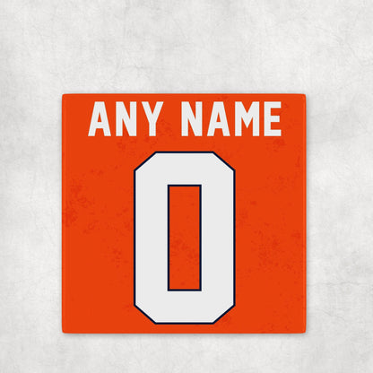 Personalized Denver Broncos Inspired Coasters