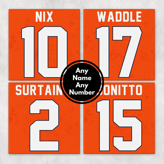 Personalized Denver Broncos Inspired Coasters