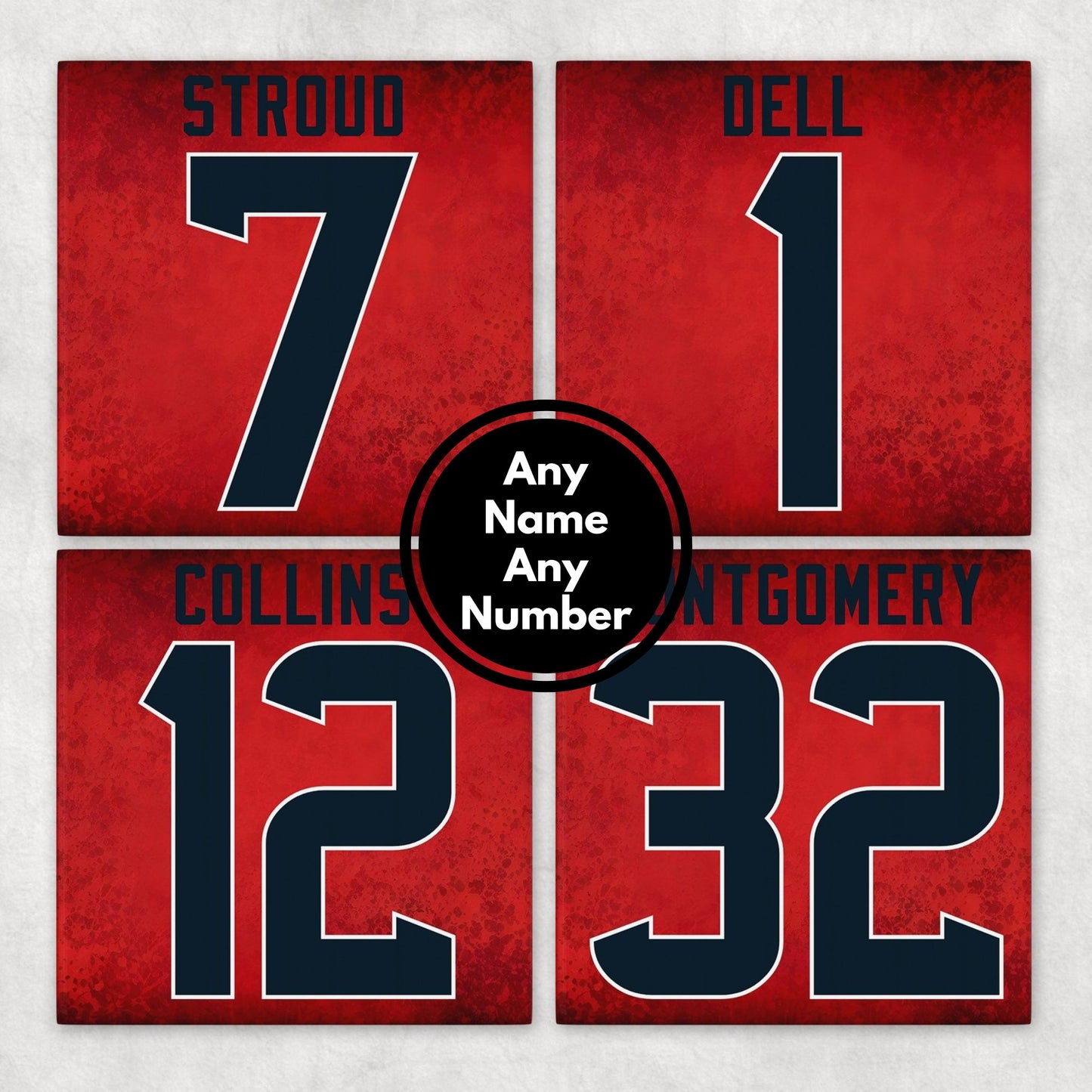 Personalized Houston Texans Inspired Coasters