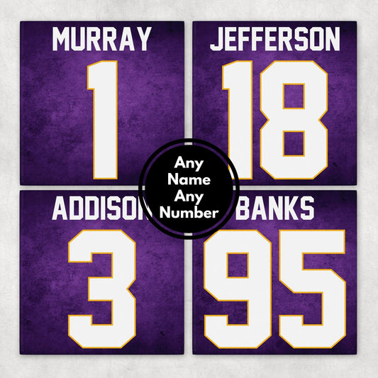 Personalized Minnesota Vikings Inspired Coasters