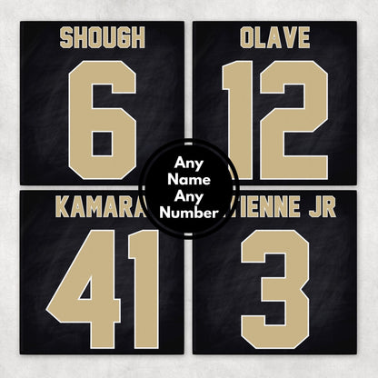 Personalized New Orleans Saints Inspired Coasters