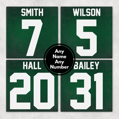 Personalized New York Jets Inspired Coasters