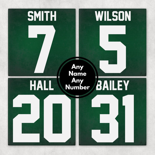 Personalized New York Jets Inspired Coasters