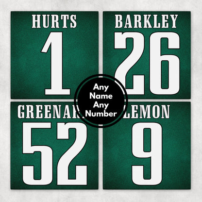 Personalized Philadelphia Eagles Inspired Coasters