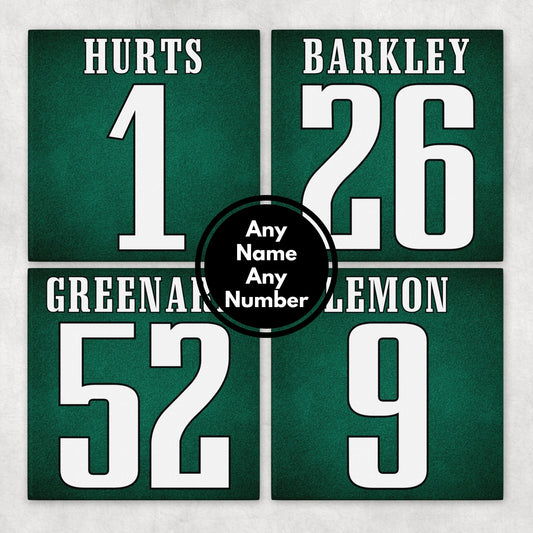 Personalized Philadelphia Eagles Inspired Coasters