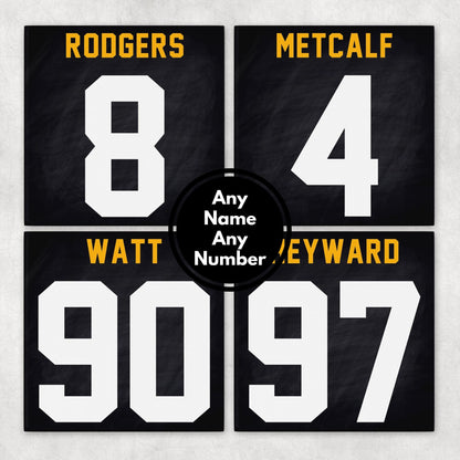 Personalized Pittsburgh Steelers Inspired Coasters