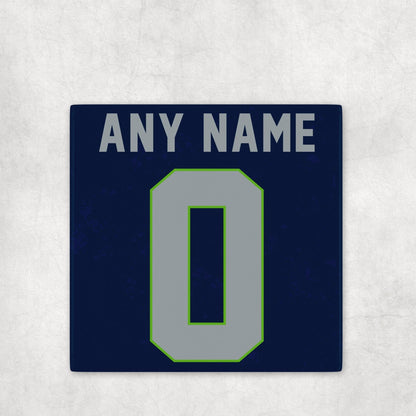 Personalized Seattle Seahawks Inspired Coasters