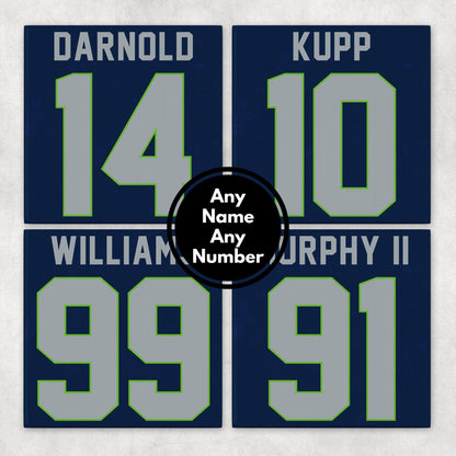 Personalized Seattle Seahawks Inspired Coasters