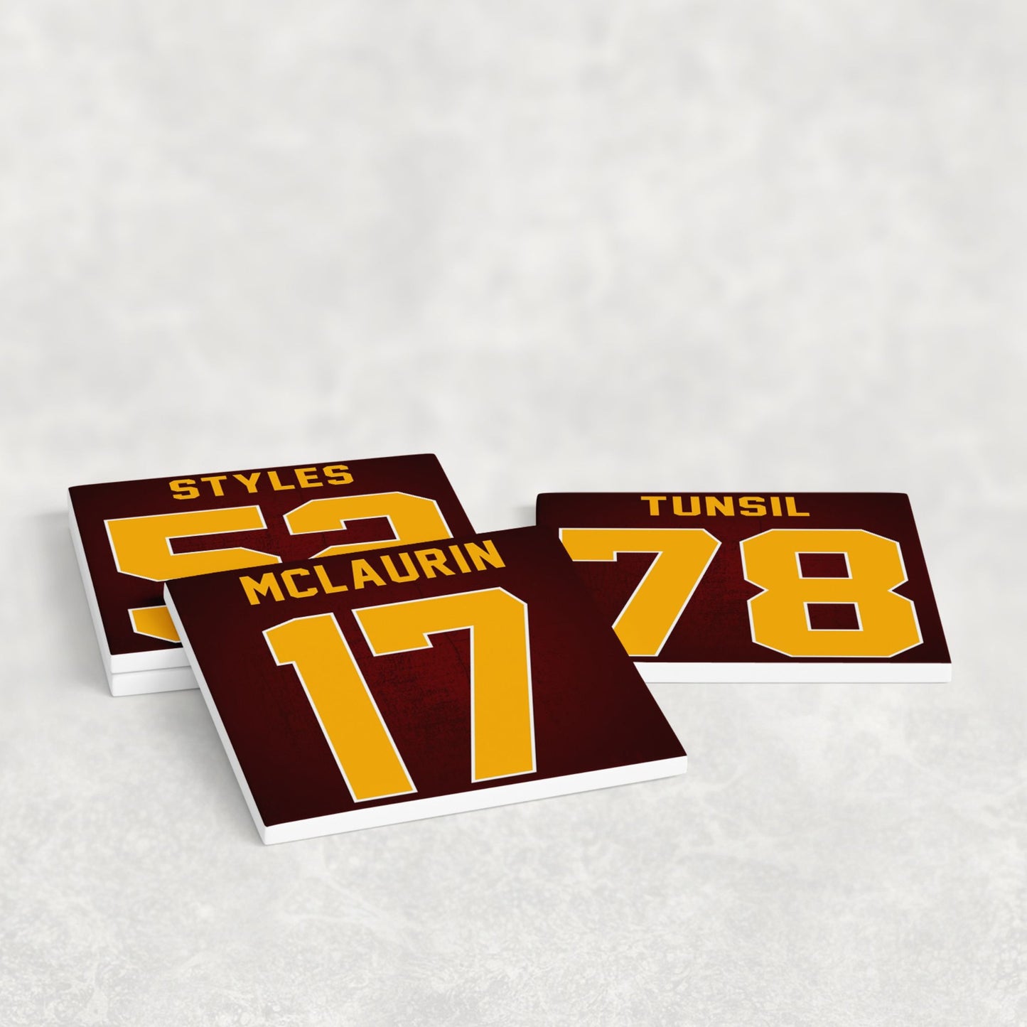 Personalized Washington Commanders Inspired Coasters